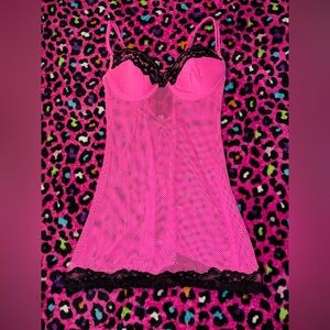 Medium Just Sexy Lingerie Pink Lace Chemise